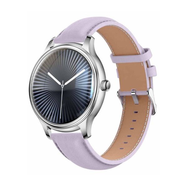 Colmi L28 okosóra (ezüst-lila + lila bőr szíj) (L28 SILVER -PURPLE)